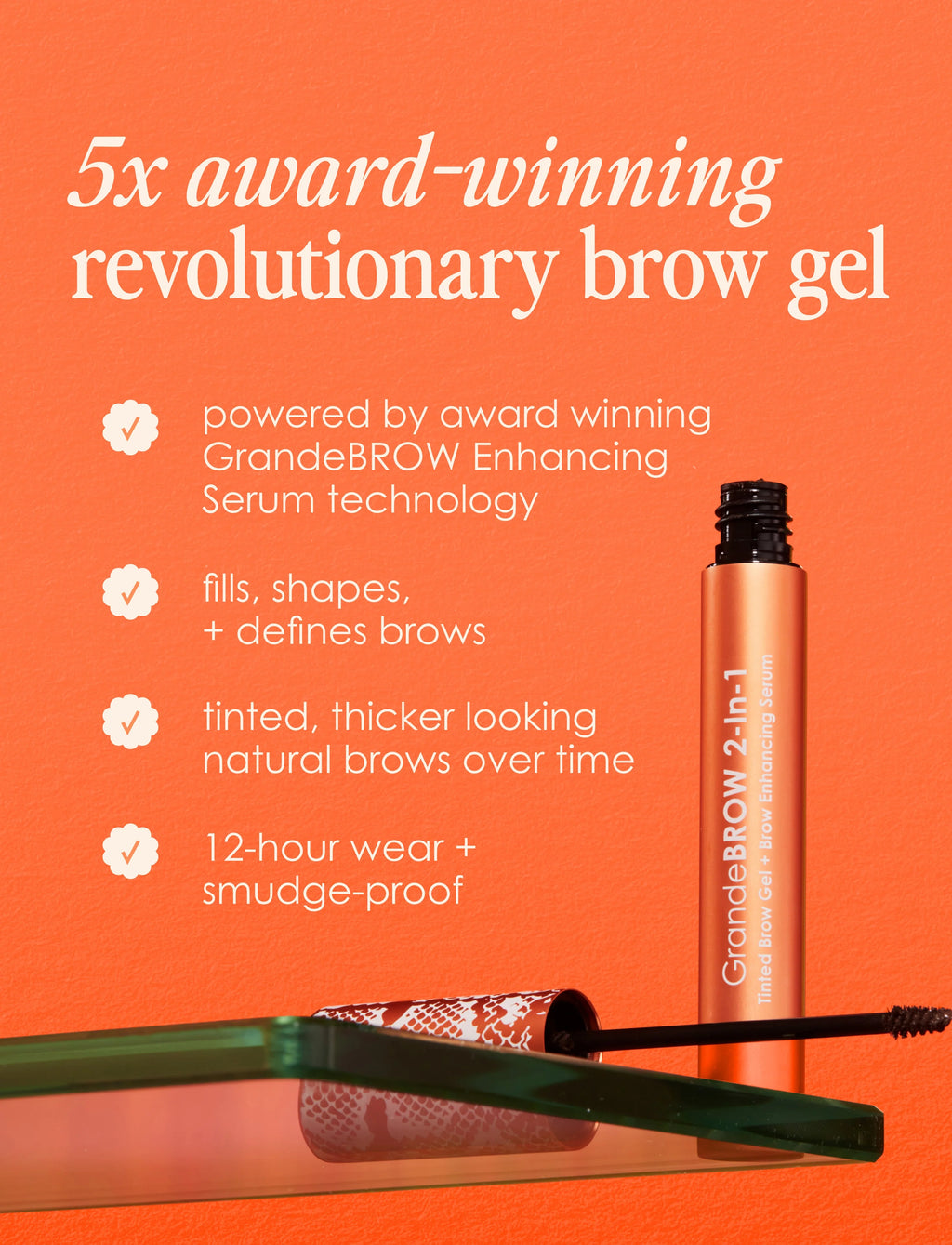 GrandeBROW 2-In-1 Tinted Brow Gel + Brow Enhancing Serum