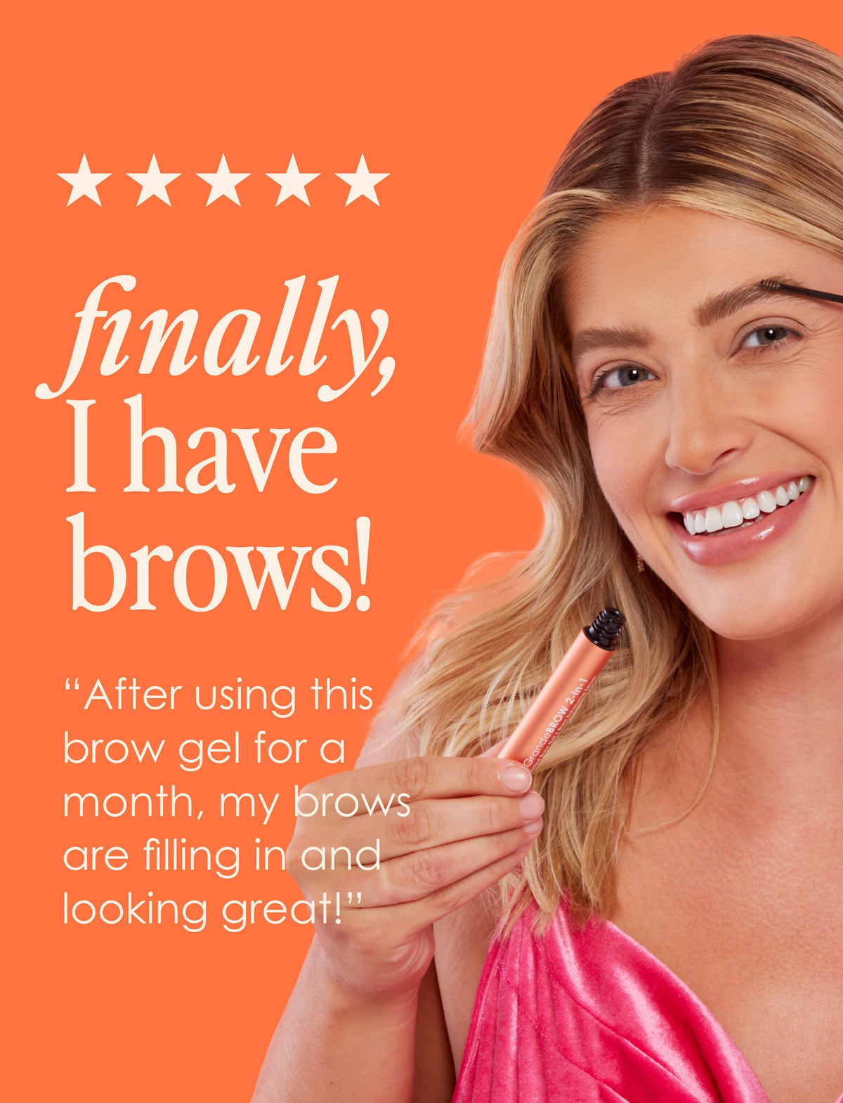 GrandeBROW 2-In-1 Tinted Brow Gel + Brow Enhancing Serum