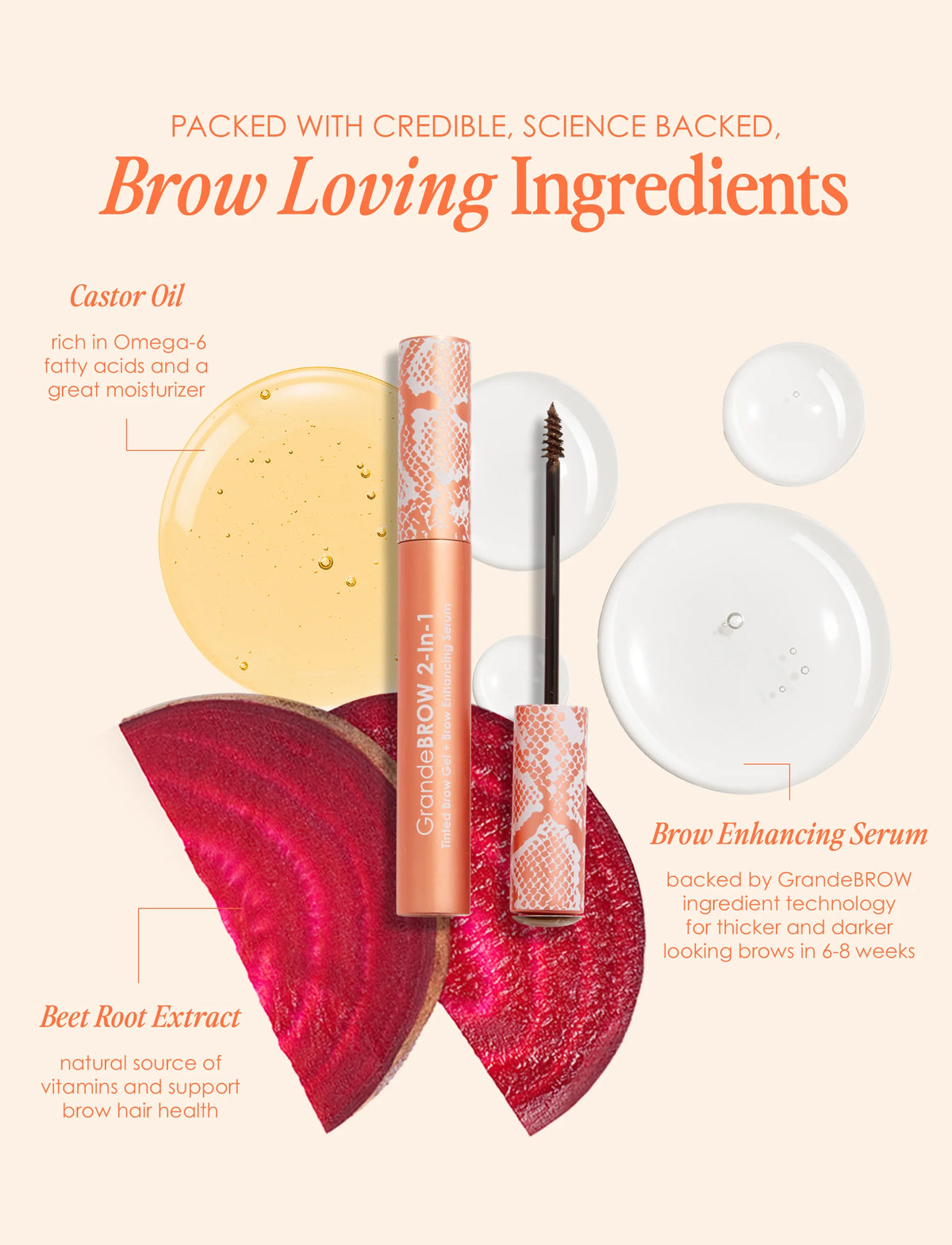GrandeBROW 2-In-1 Tinted Brow Gel + Brow Enhancing Serum